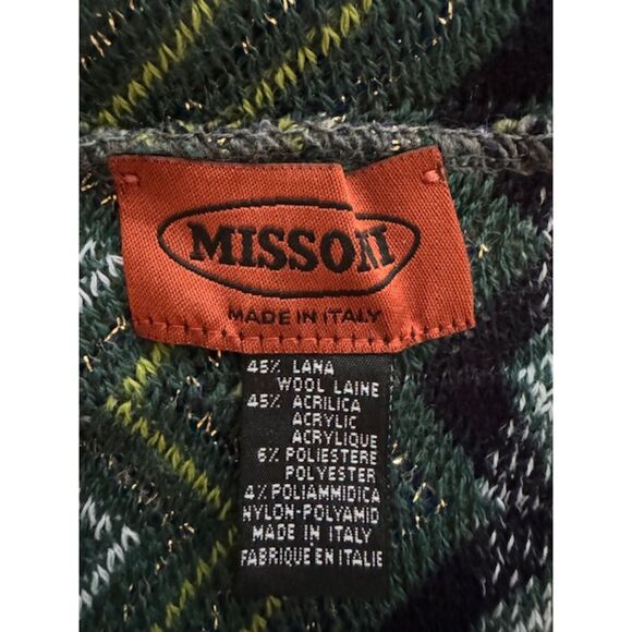 Missoni Wool Blend infinity scarf, made in Italy. - Picture 3 of 4